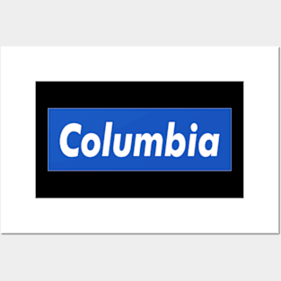 Columbia Box Logo Posters and Art